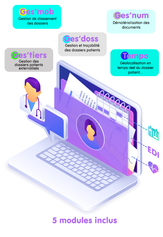 Gesmedic : logiciel hospitalier pour la gestion des dossiers patients